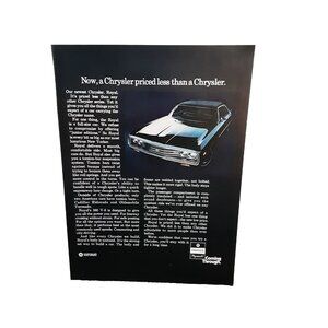 1971 Chrysler Royal Car Original Print Ad 70s